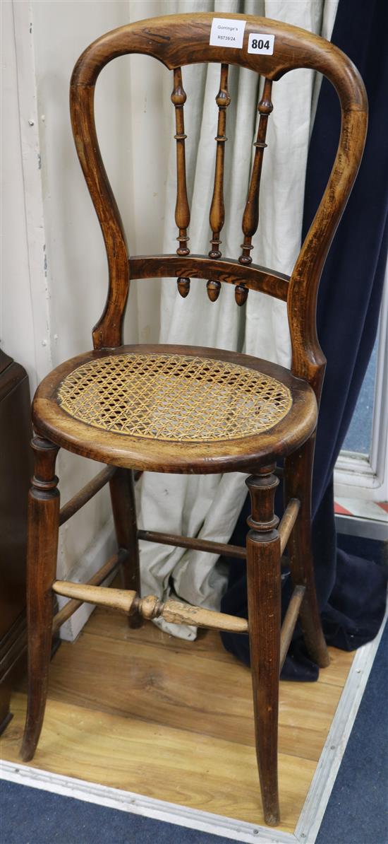 A Victorian childs chair